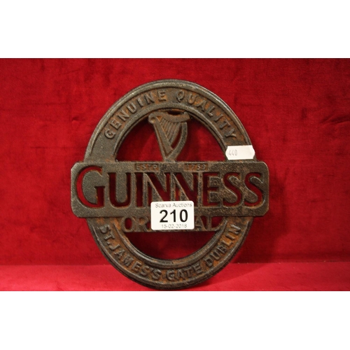 210 - GUINNESS PLAQUE