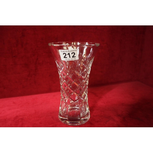 212 - CRYSTAL VASE