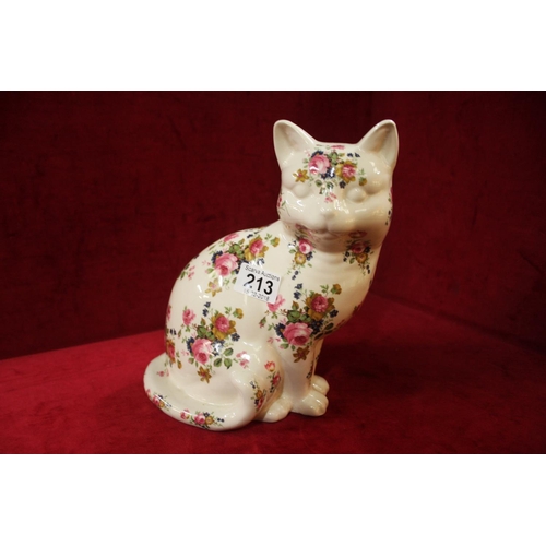 213 - STAFFORDSHIRE CAT ORNAMENT