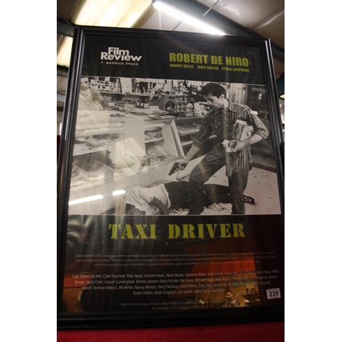 235 - TAXI DRIVER FRAMED POSTER