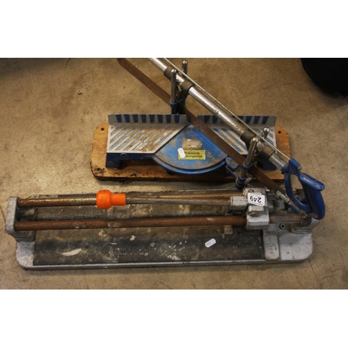 249 - MITRE SAW & TILE CUTTER