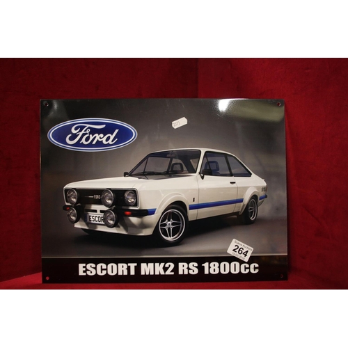 264 - FORD RS1800 ESCORT SIGN