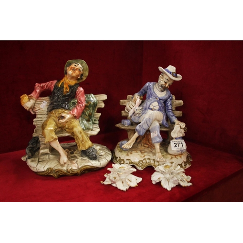 271 - SELECTION OF 4 CAPO DI MONTE FIGURES