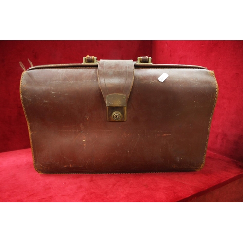 296 - LEATHER BRIEFCASE