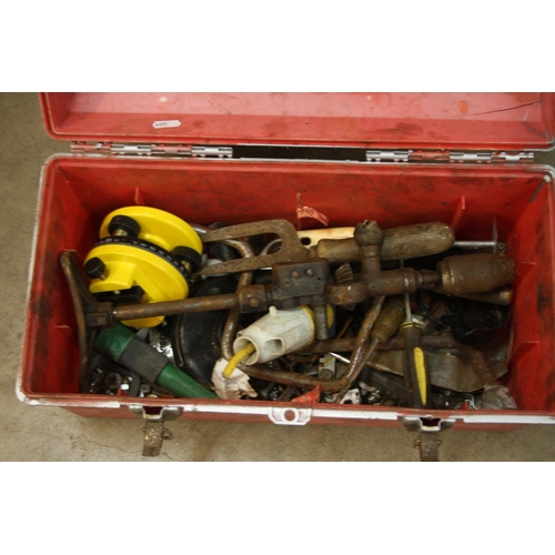 309 - BOX OF TOOLS & CONTENTS