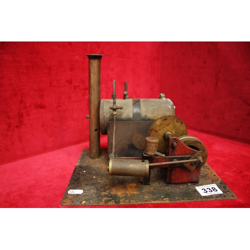 338 - VINTAGE MINIATURE STEAM ENGINE