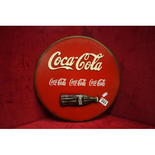 343 - COCA COLA PLAQUE