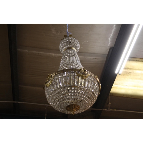 353 - CRYSTAL CHANDELIER