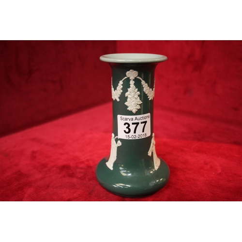 377 - JASPERWARE ROSE BUD VASE