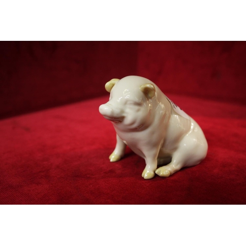 379 - BELLEEK POTTERY PIG