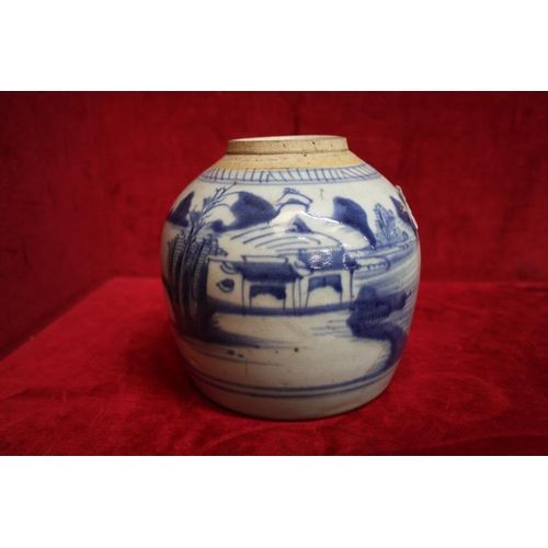 386 - 18TH CENTURY CHINESE GINGER JAR