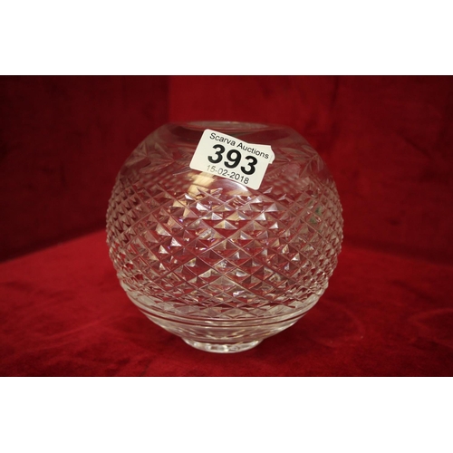 393 - WATERFORD CRYSTAL VASE