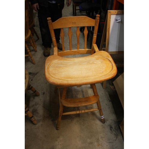 862 - VINTAGE HIGH CHAIR