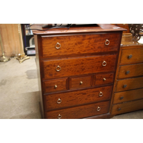 642 - STAG CHEST OF DRAWERS