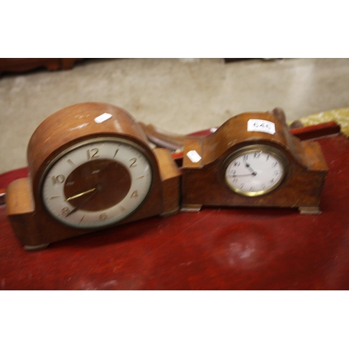 646 - MANTLE CLOCKS X 2