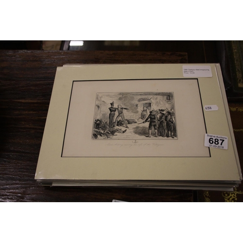 687 - LOT OF FRAMED ENGRAVINGS