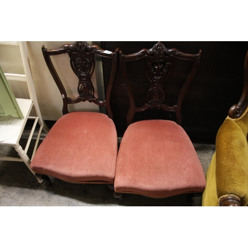 708 - PAIR OF SIDE CHAIRS