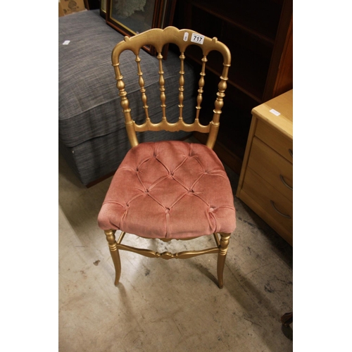 717 - GILT CHAIR