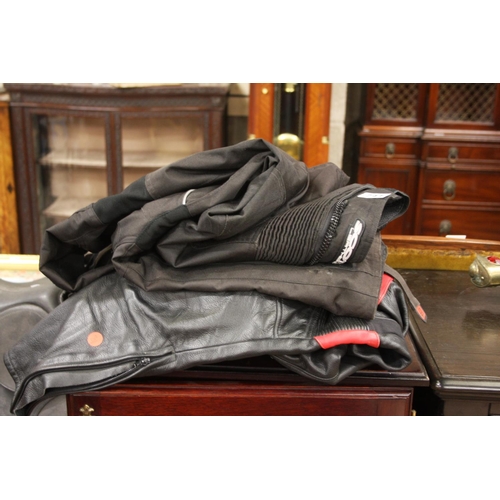 741 - LOT OF MOTORBIKE TROUSERS & JACKET