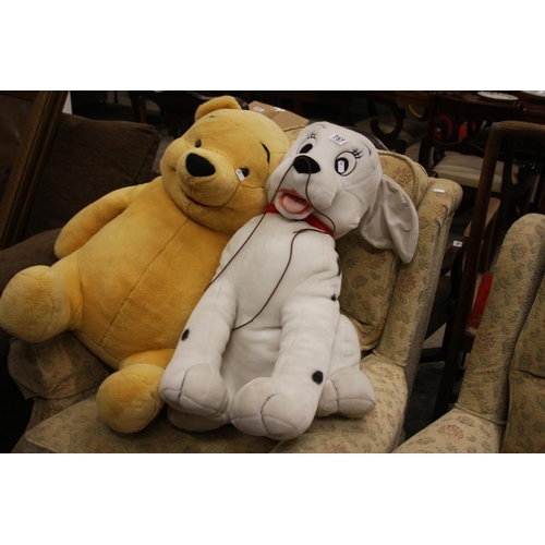 757 - LARGE TEDDY BEARS X 2