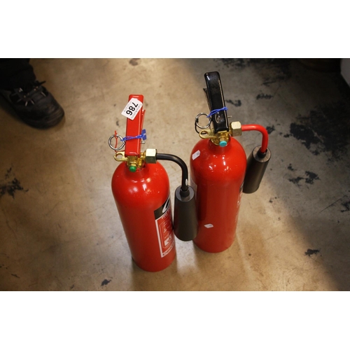 786 - FIRE EXTINGUISHERS X 2