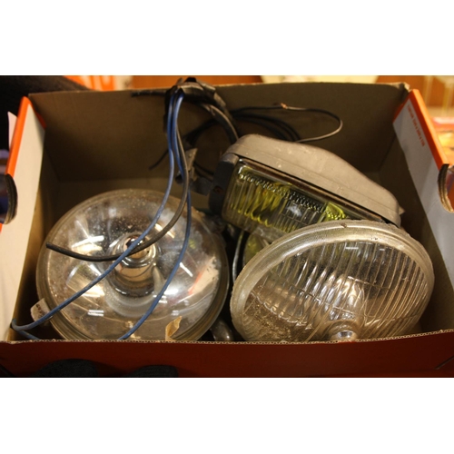 801 - BOX OF HEADLAMPS