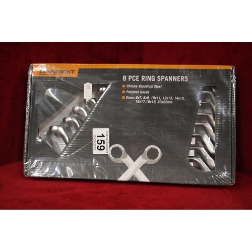 159 - BOX OF RING SPANNERS