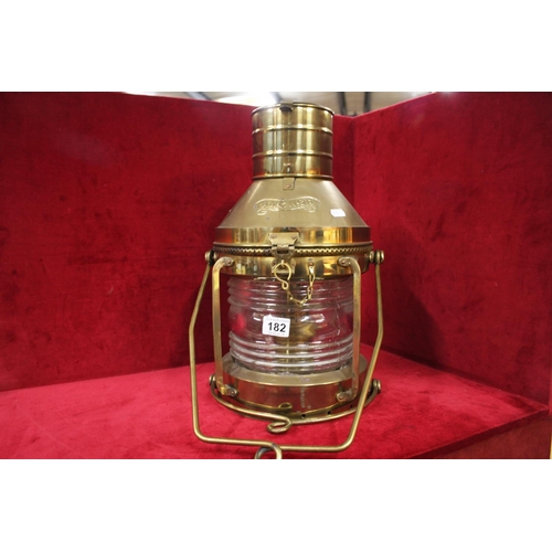 182 - BRASS SHIPS LANTERN