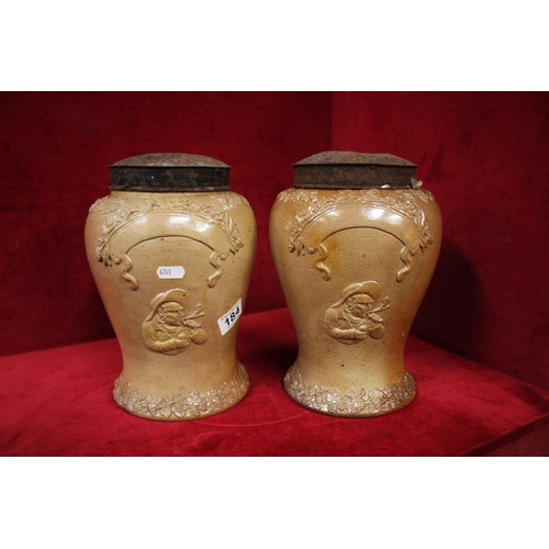 184 - PAIR OF URNS