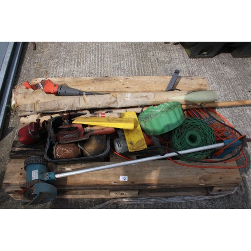 12 - PALLET OF GARDENING TOOLS