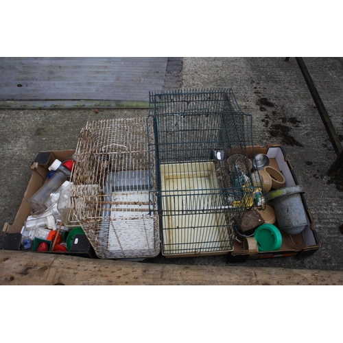 4 - LOT OF BIRD CAGES & FEEDERS