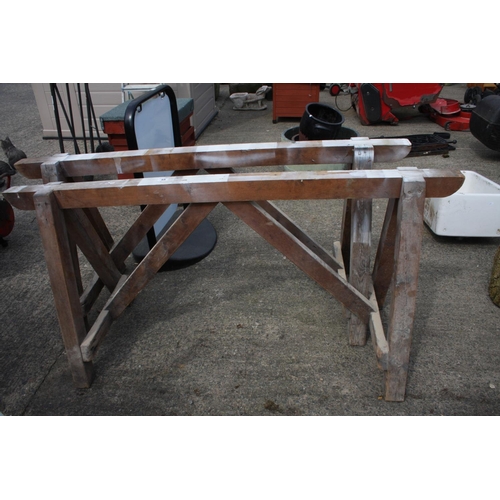 48 - PAIR OF LARGE TRESTLES