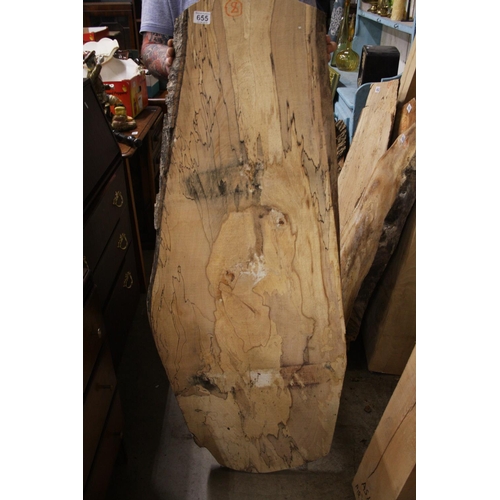 655 - PIECE OF SPALTED BEECH