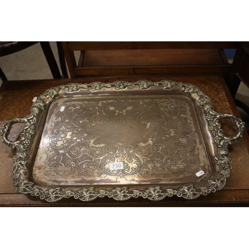 730 - SILVER PLATE TRAY