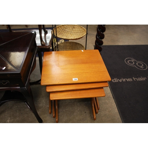 746 - G-PLAN TEAK NEST OF 3 TABLES