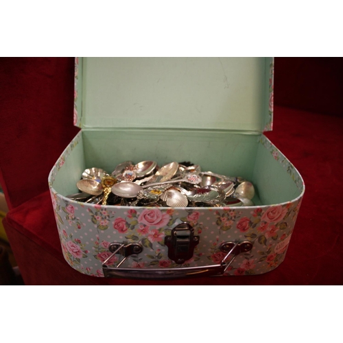 838 - SMALL CASE OF SPOONS