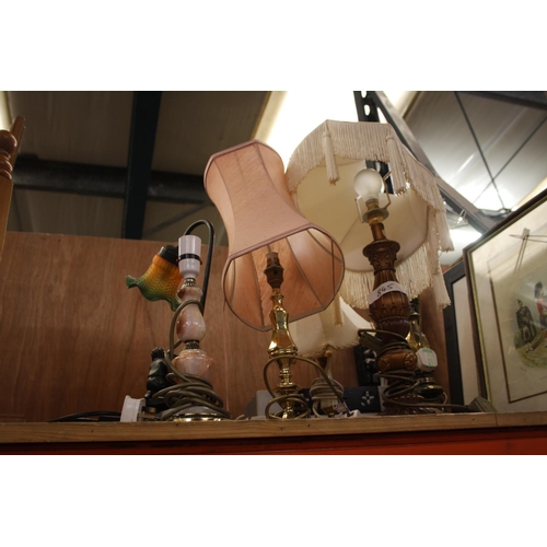 845 - LOT OF 6 TABLE LAMPS