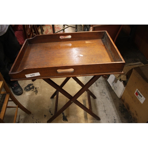 855 - BUTLERS TRAY & STAND