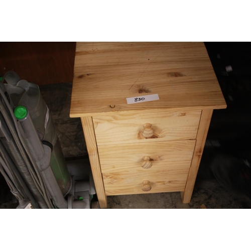 880 - PINE BEDSIDE LOCKER