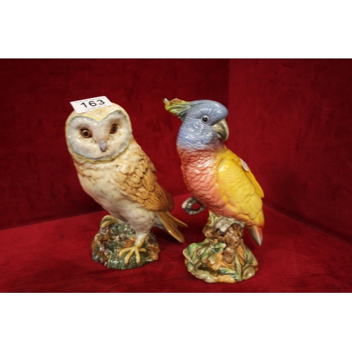 163 - BESWICK OWL & PARROTT (SD)