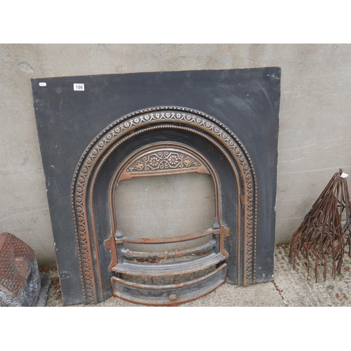 106 - CAST IRON FIRE INSET