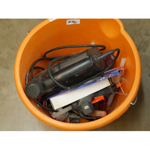 870 - BUCKET OF TOOLS