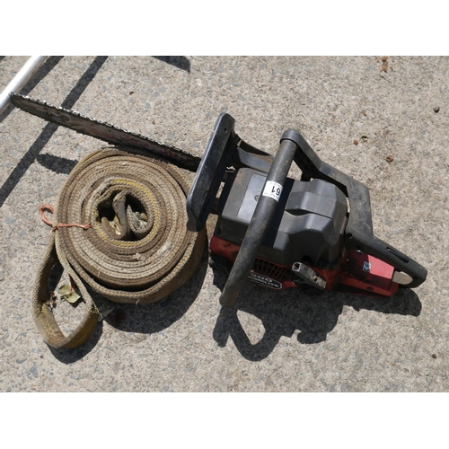 61 - CHAINSAW & LIFTING STRAP