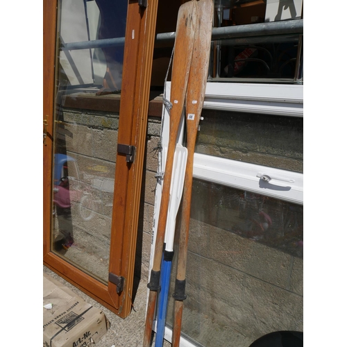 68 - 2 PAIRS OF OARS