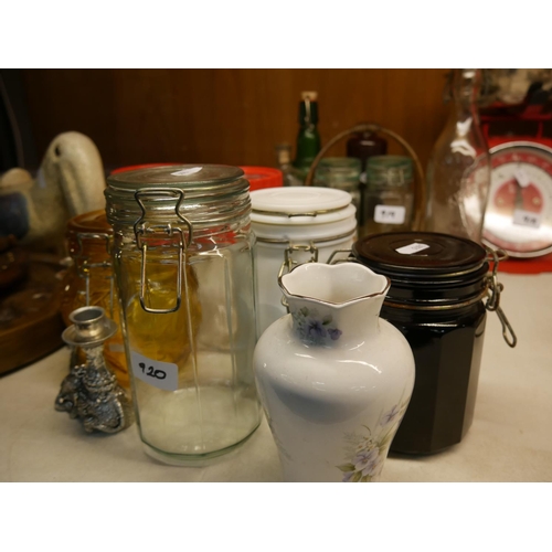 920 - LOT OF STORAGE JARS