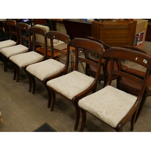 207 - SET OF 6 REGENCY BAR BACK CHAIRS