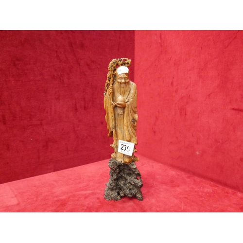 239 - ANTIQUE SOAP STONE FIGURE