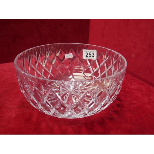 253 - CUT CRYSTAL BOWL