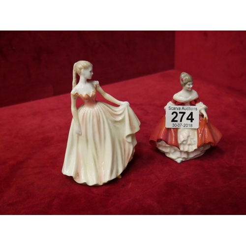 274 - 2 DOULTON FIGURES