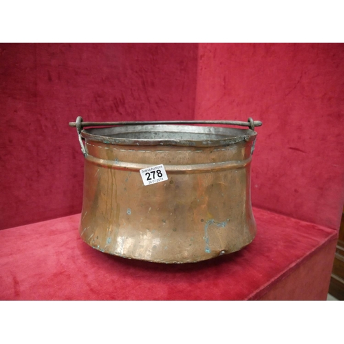 278 - COPPER COAL BUCKET